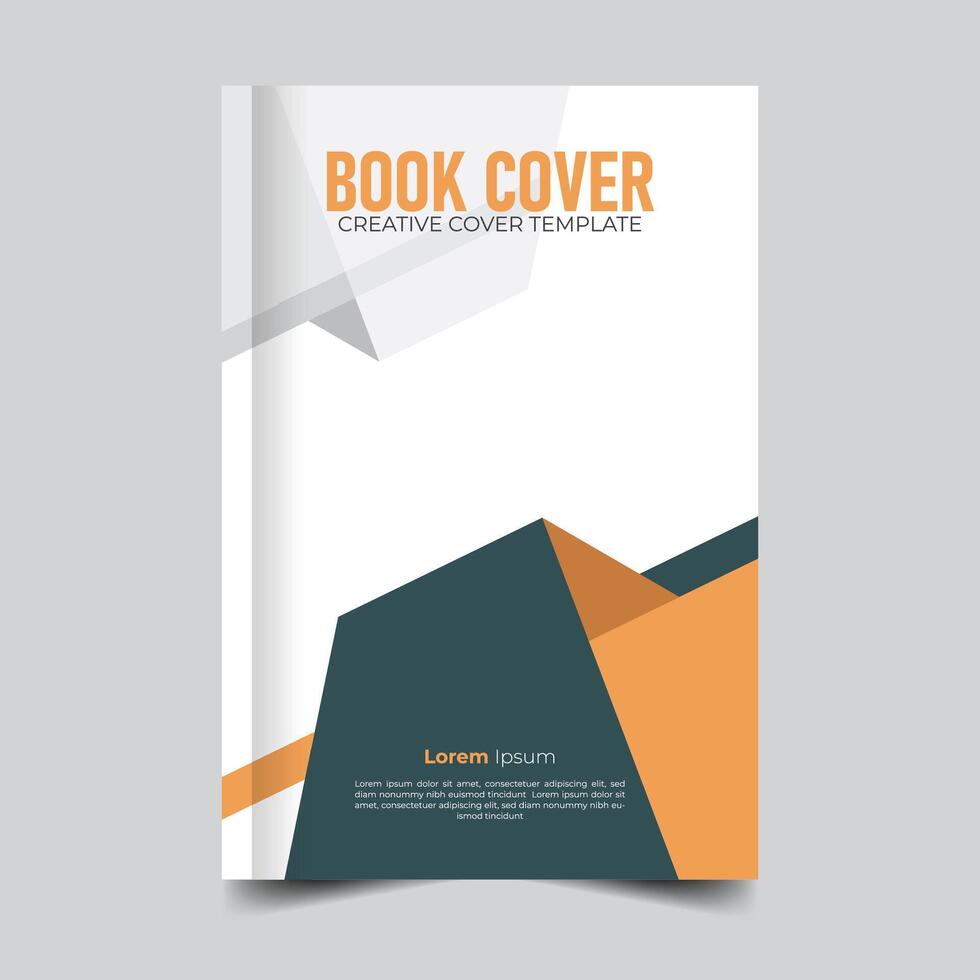 Abstract elegant book cover Creative, modern, abstract and unique style book cover, colorful book cover, new annual report, print-ready business cover design vector