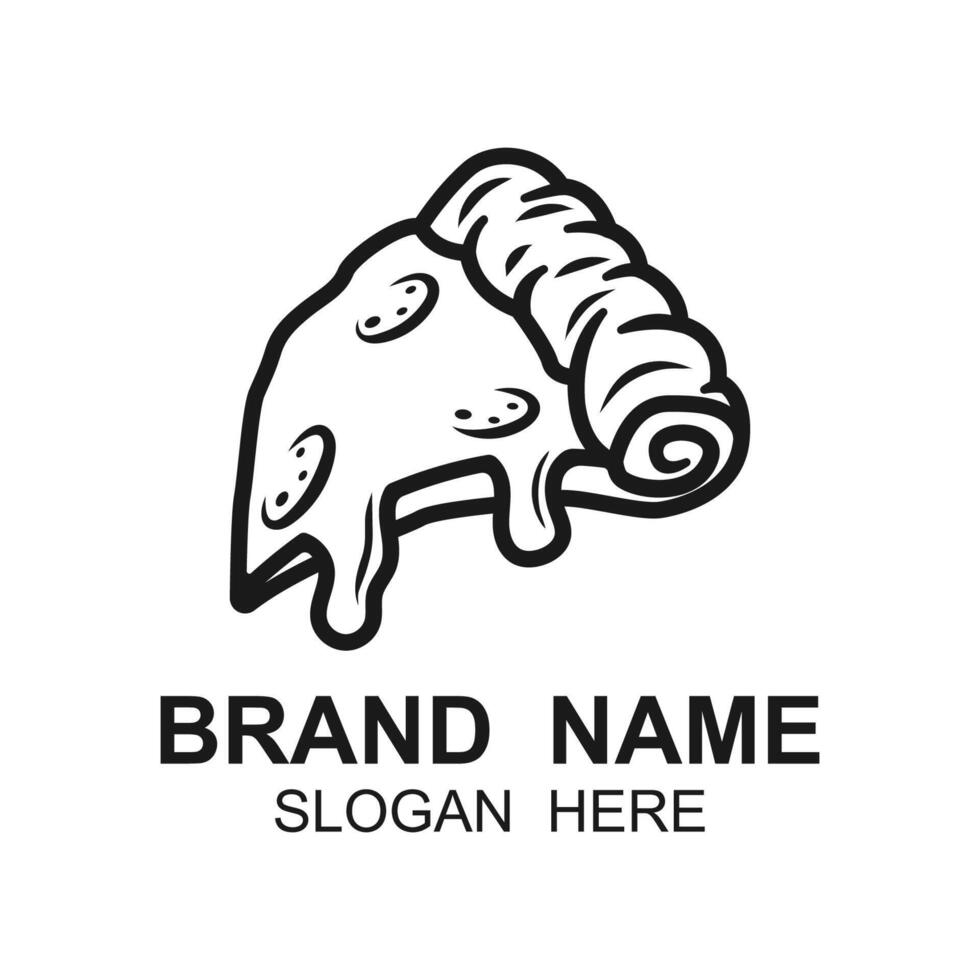Pizza Logo Template Design , Emblem, Design Concept, Creative Symbol vector