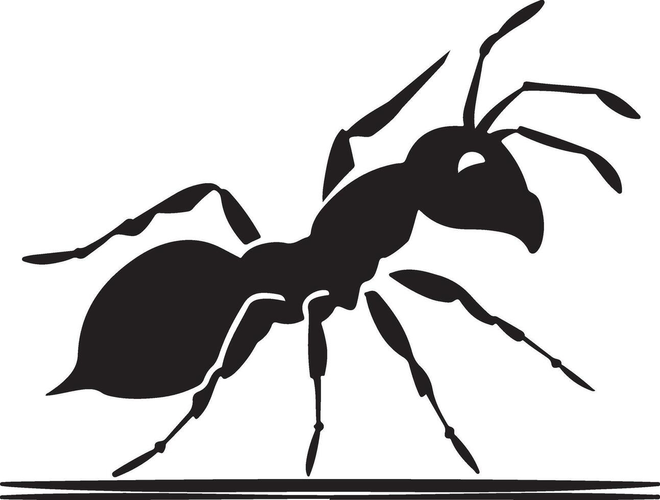 ant silhouette art vector