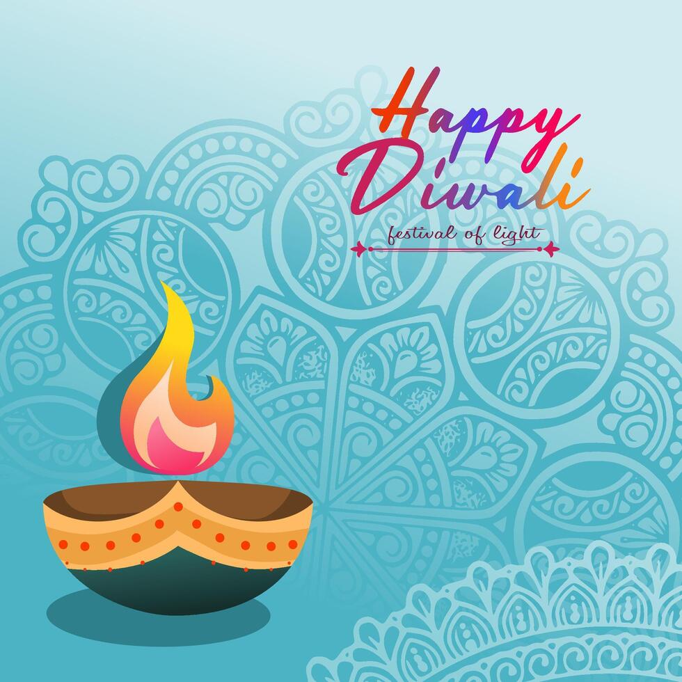 beautiful diwali background vector