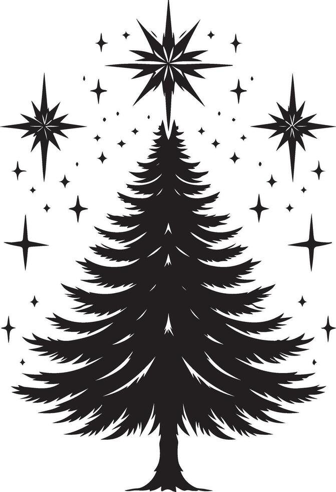 Christmas tree, illustration vector