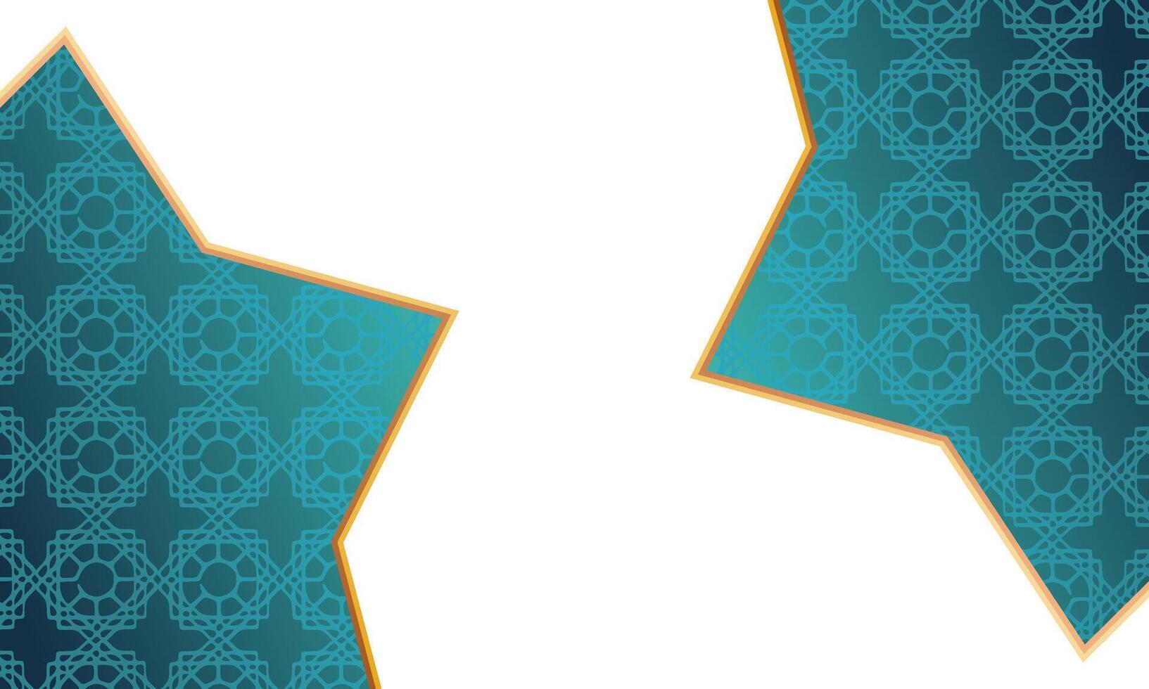 abstract ornamental pattern background in green and gold vector