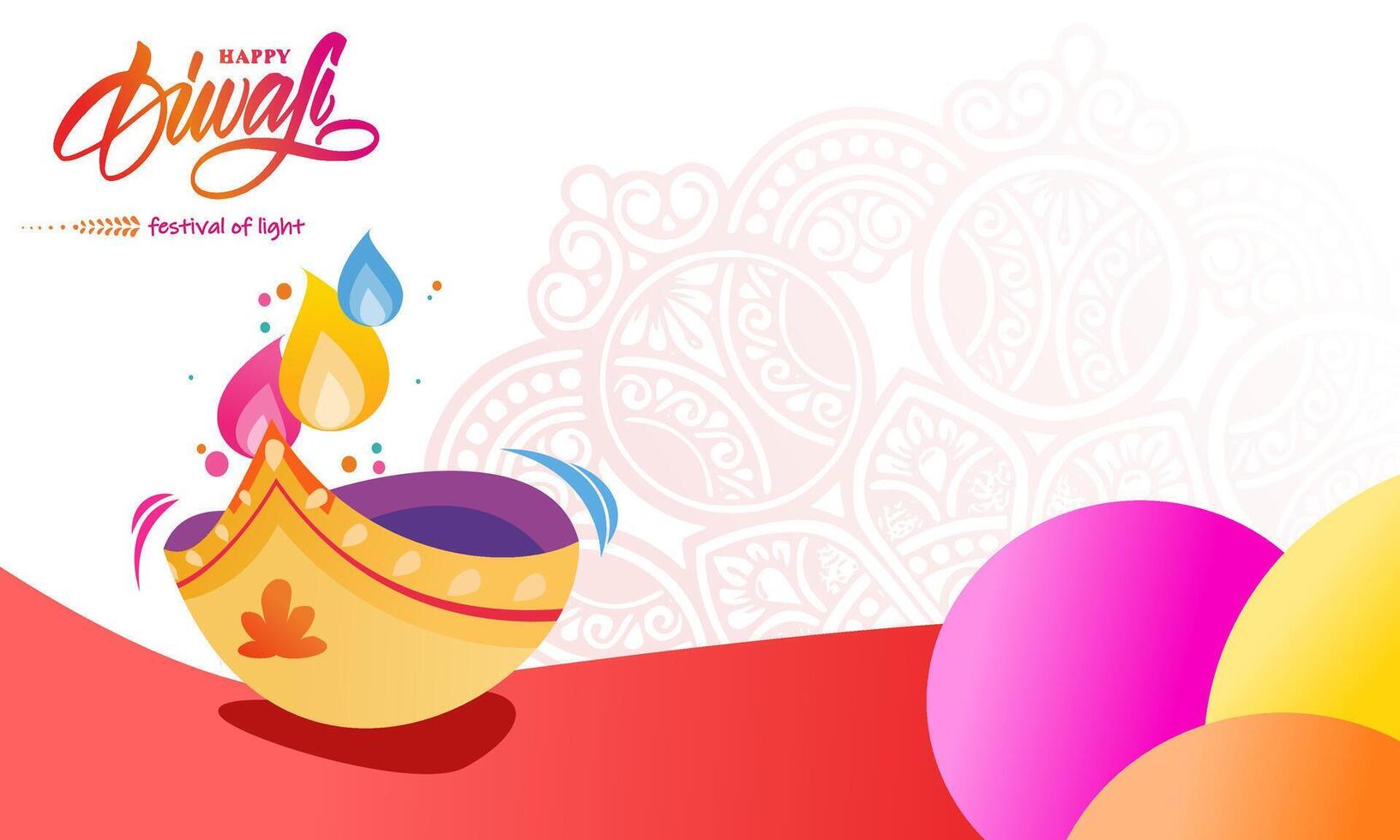 diwali festival of lights background concept vector