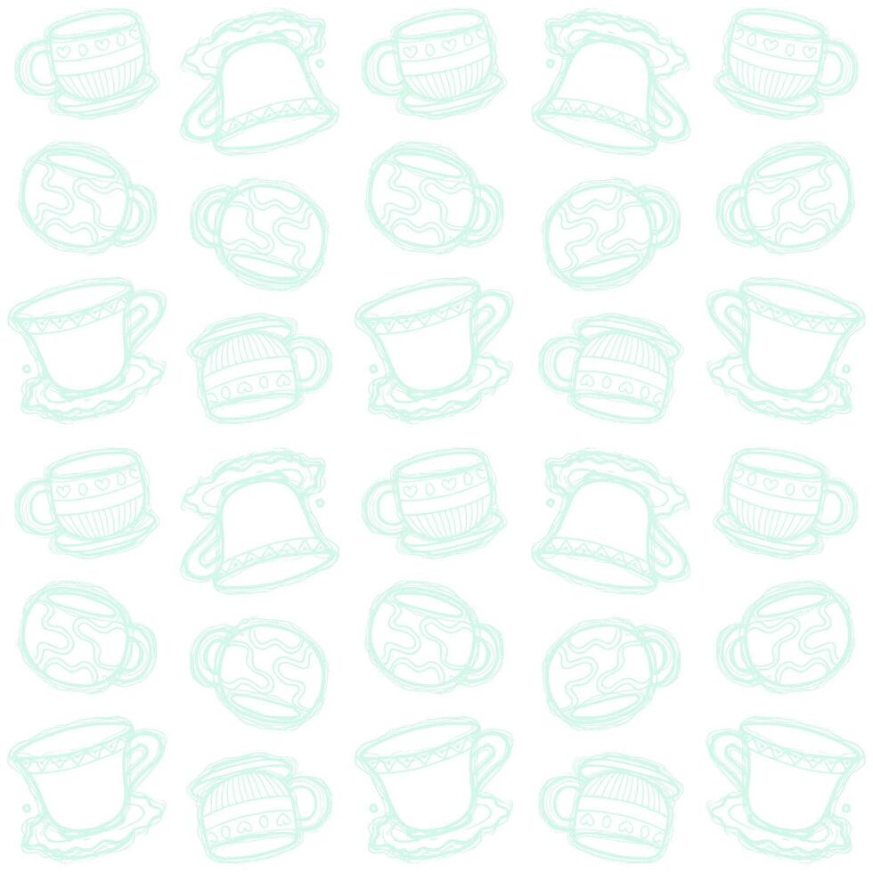coffee cup pattern vector