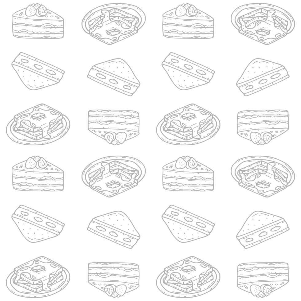 fastfood meal pattern vector