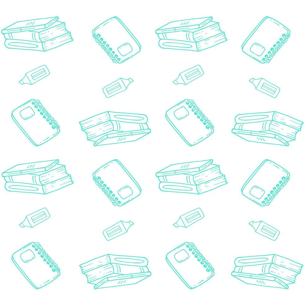 school assignment book pattern vector