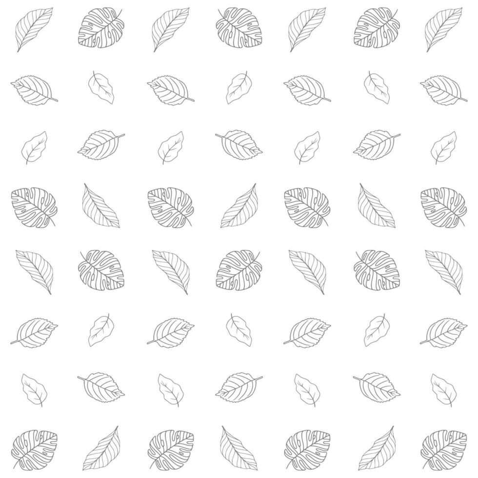 simple leaves pattern vector
