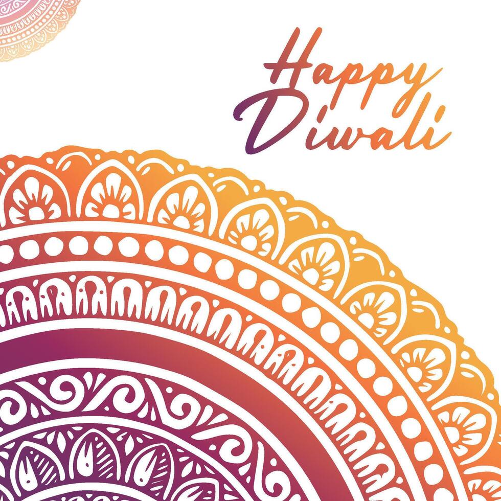 happy diwali background for greetings vector