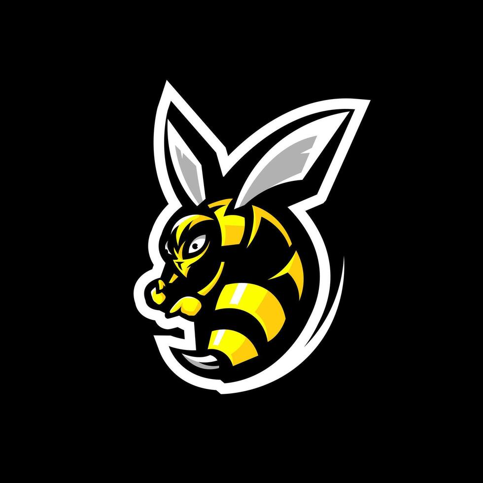 Bee Mascot Logo vector