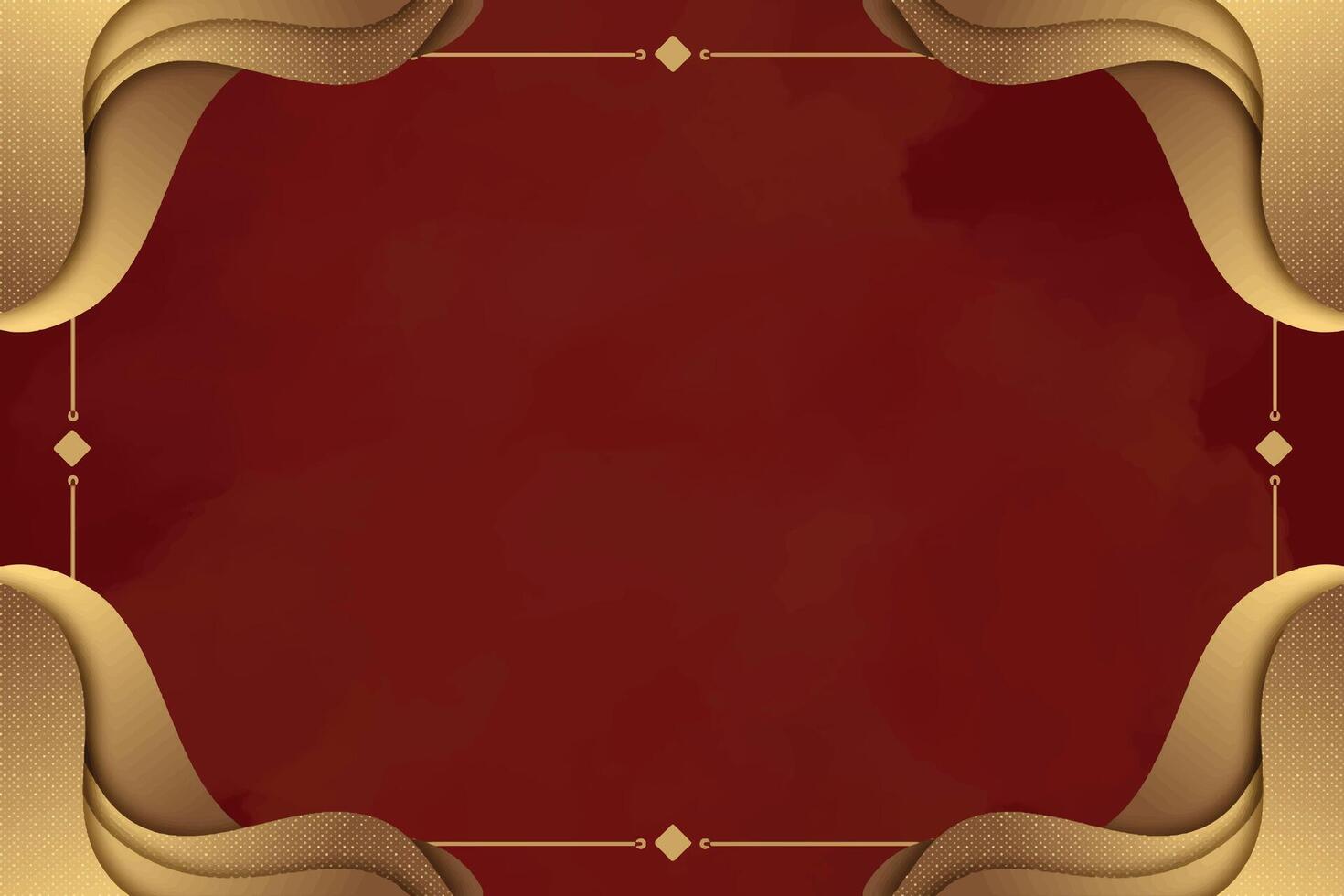 Red and Yellow Simple Border Link Tree Background. vector