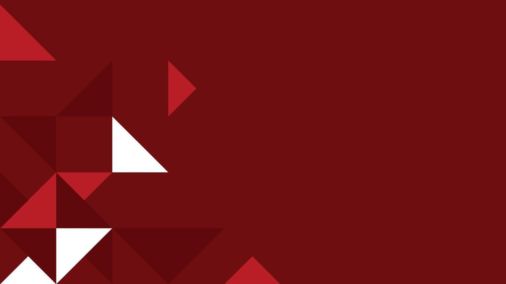 Red White Modern Zoom Virtual Background. vector