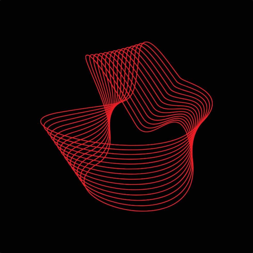 Red Abstract Geometric Futuristic Corporate Logo. vector