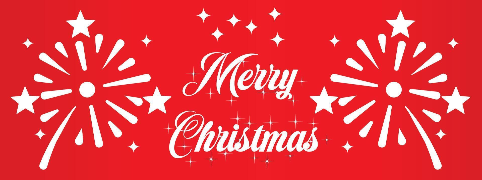 Merry Christmas Template Design. vector