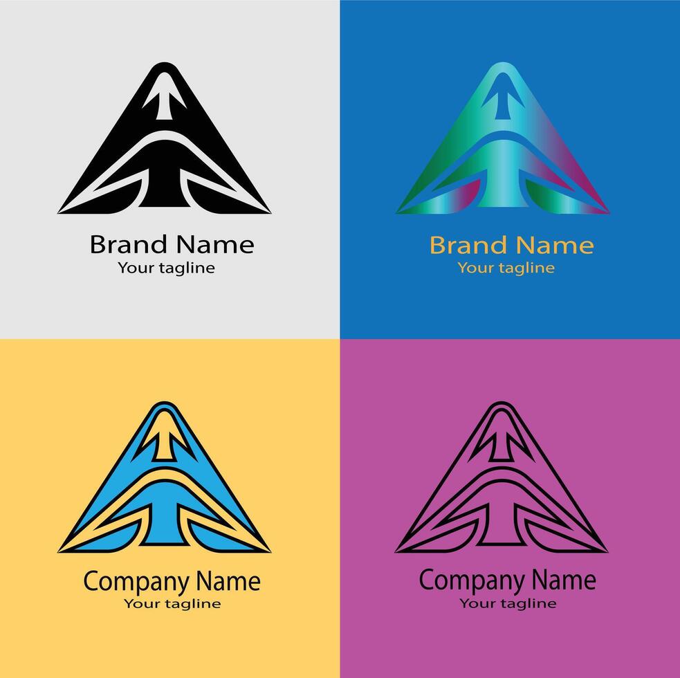 Awesome shape logo design vector