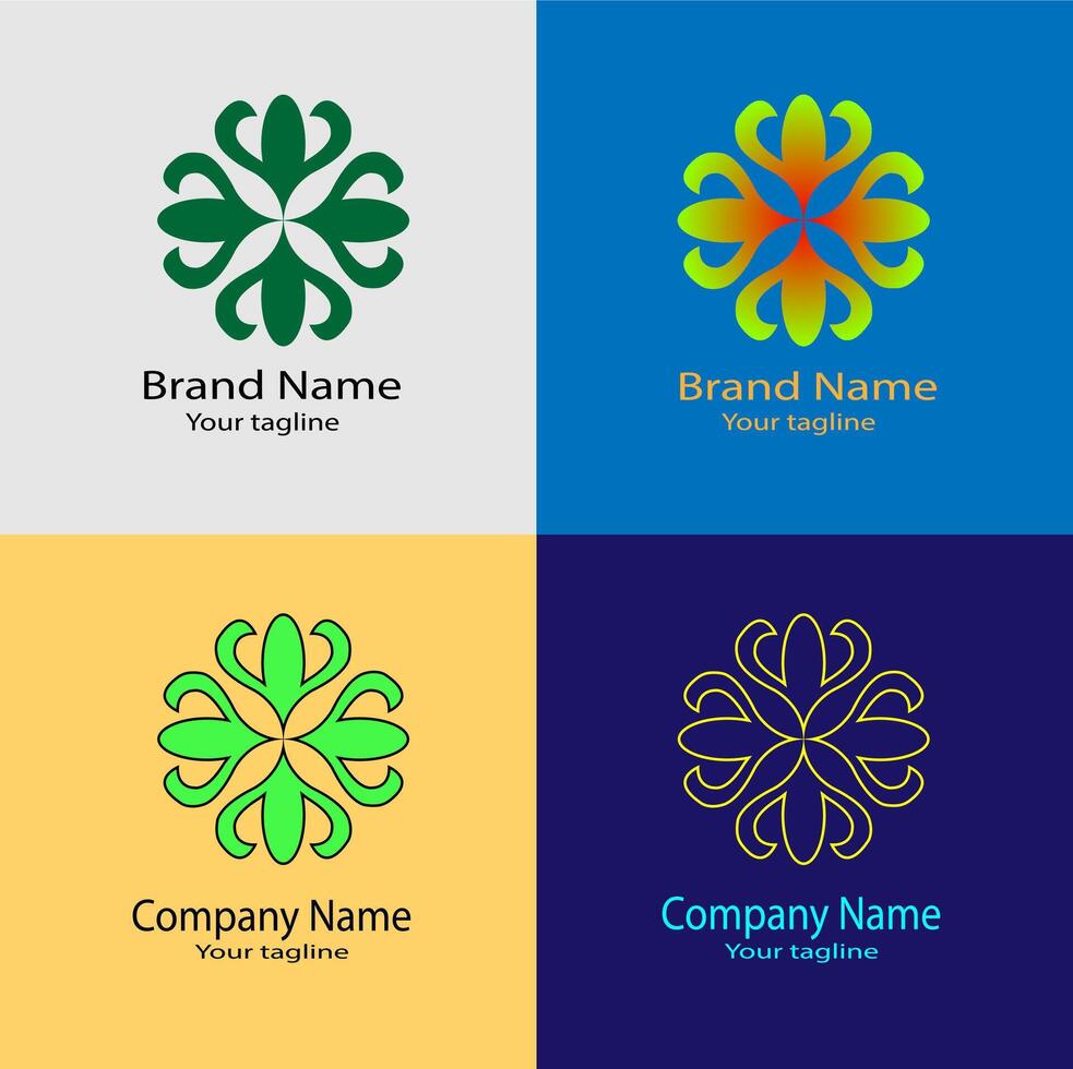 Creative Awesome abstract logo design vector