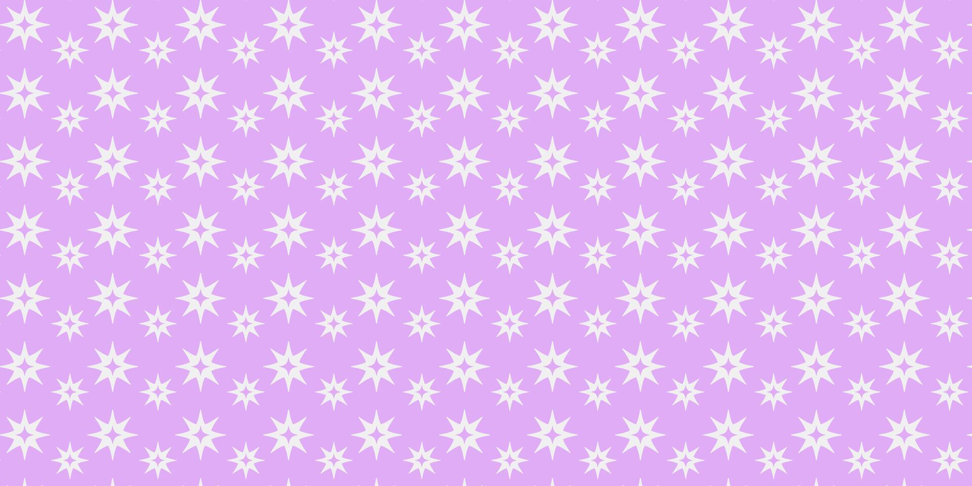 a purple and white star pattern background vector
