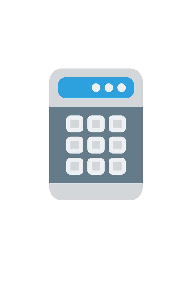 simple calculator icon for calculation vector
