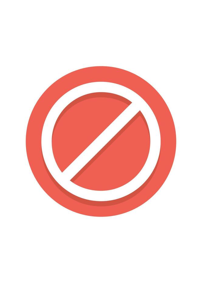prohibited icon for design and prohibitions vector