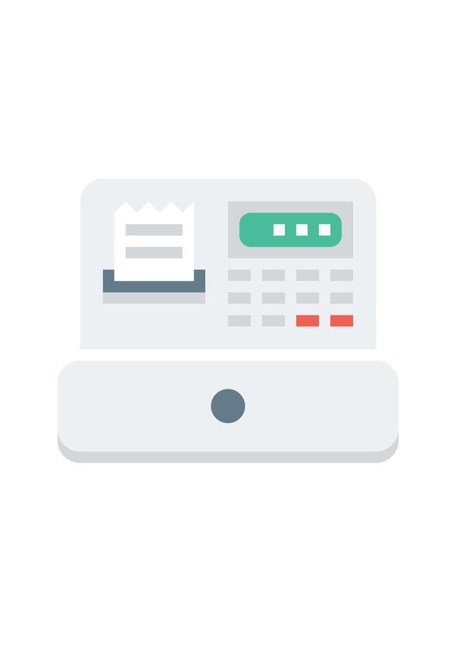cash register icon for purchase and sale vector