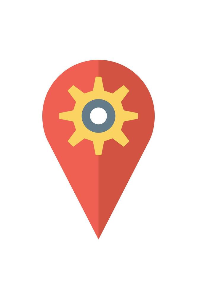 repair location setting icon vector