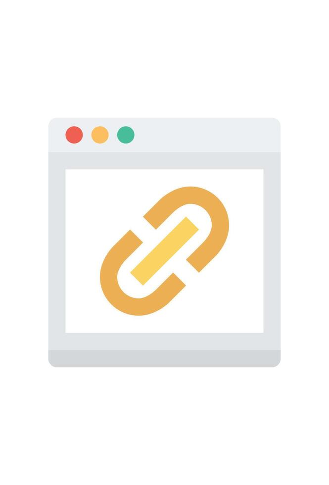 chain link icon to connect web vector