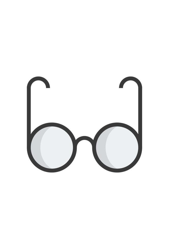 Glasses icon on white background vector
