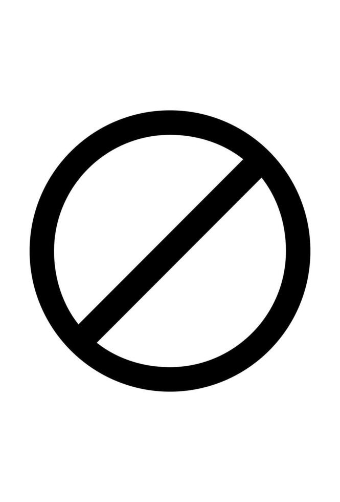 prohibited sign icon for design vector