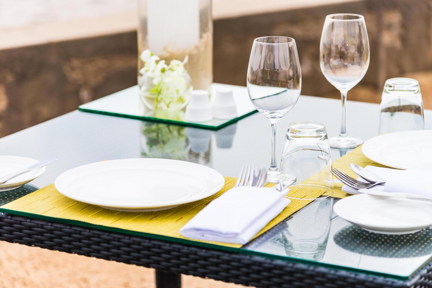 Table is on a table photo