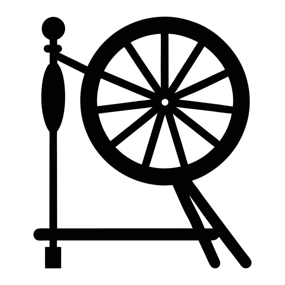 a spinning wheel with a black background vector