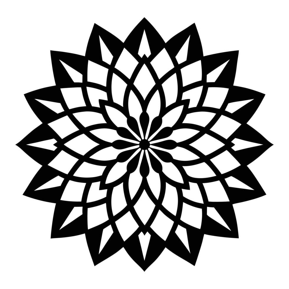 seamless geometric floral pattern. vector
