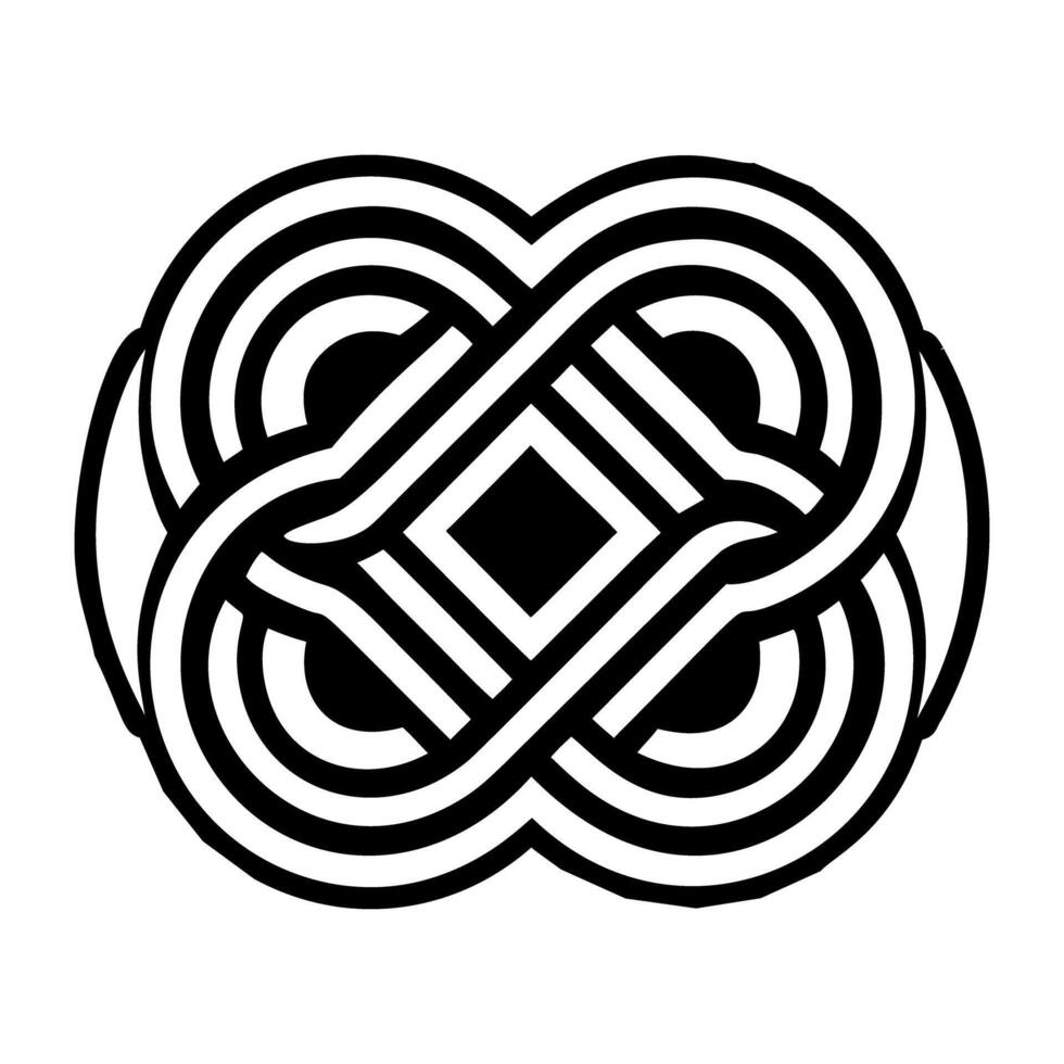 Ancient sigil icon in filled style vector