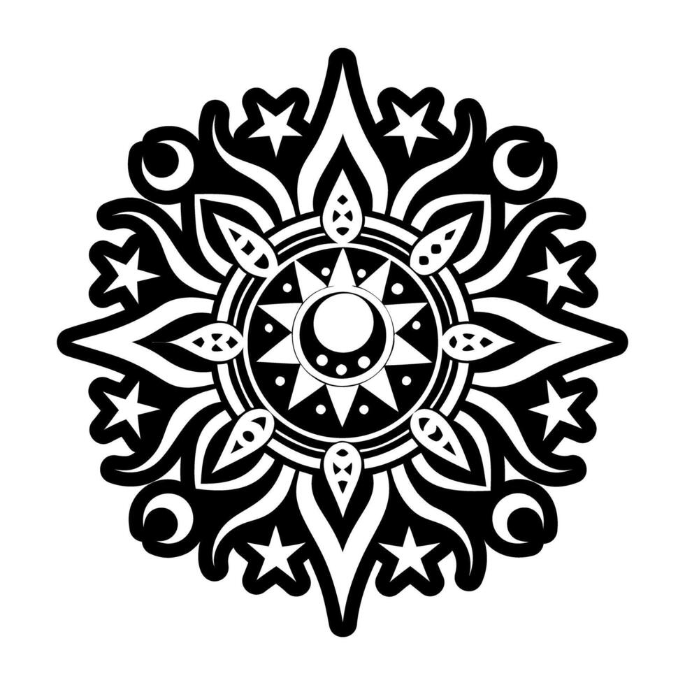 Alchemy star icon in glyph style vector