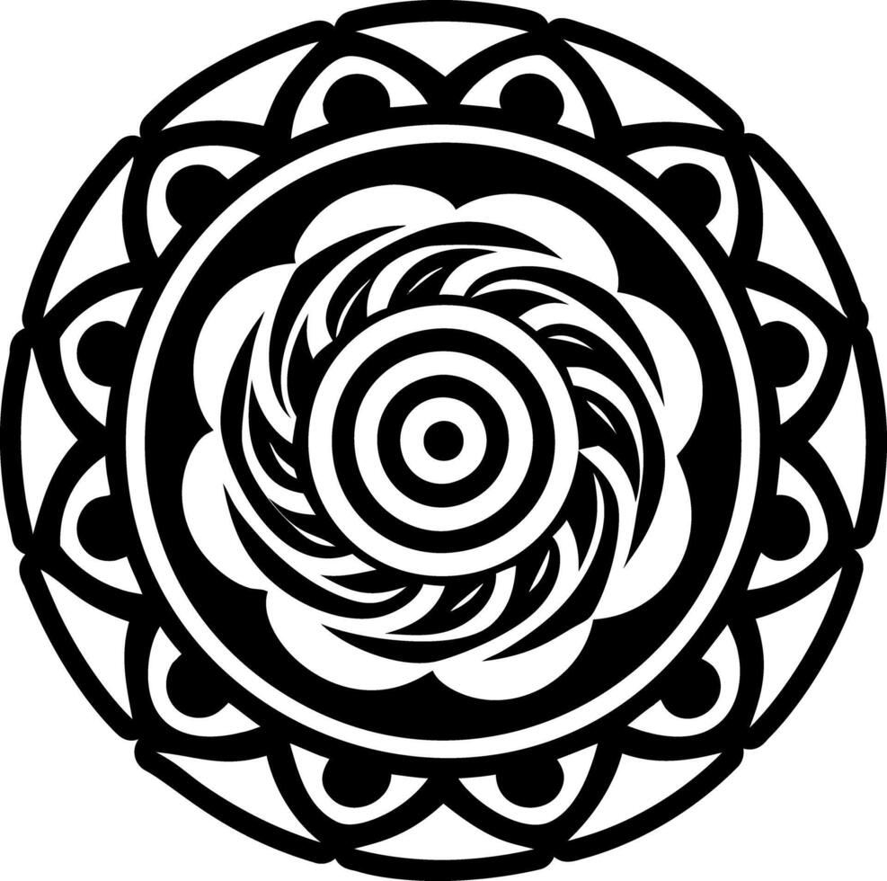 An icon of twirl in solid style vector