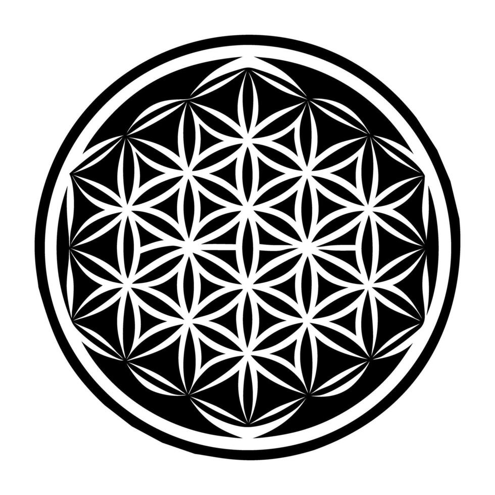 Ancient sigil icon in filled style vector