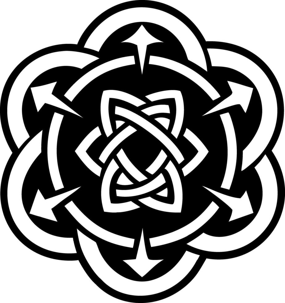 An icon of vesica piscis in solid style vector