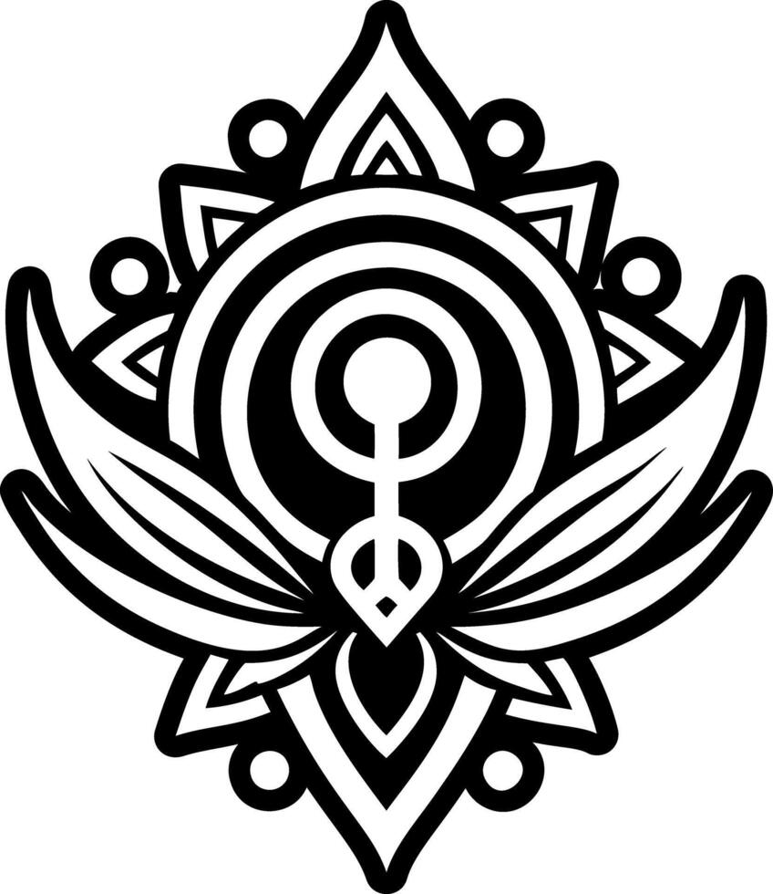 A filled style icon of divinity symbol vector