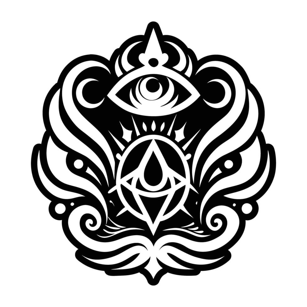 Mystic fog icon in glyph style vector