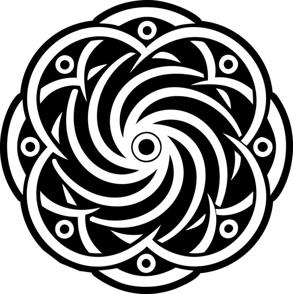 A solid icon of golden spiral symbol vector