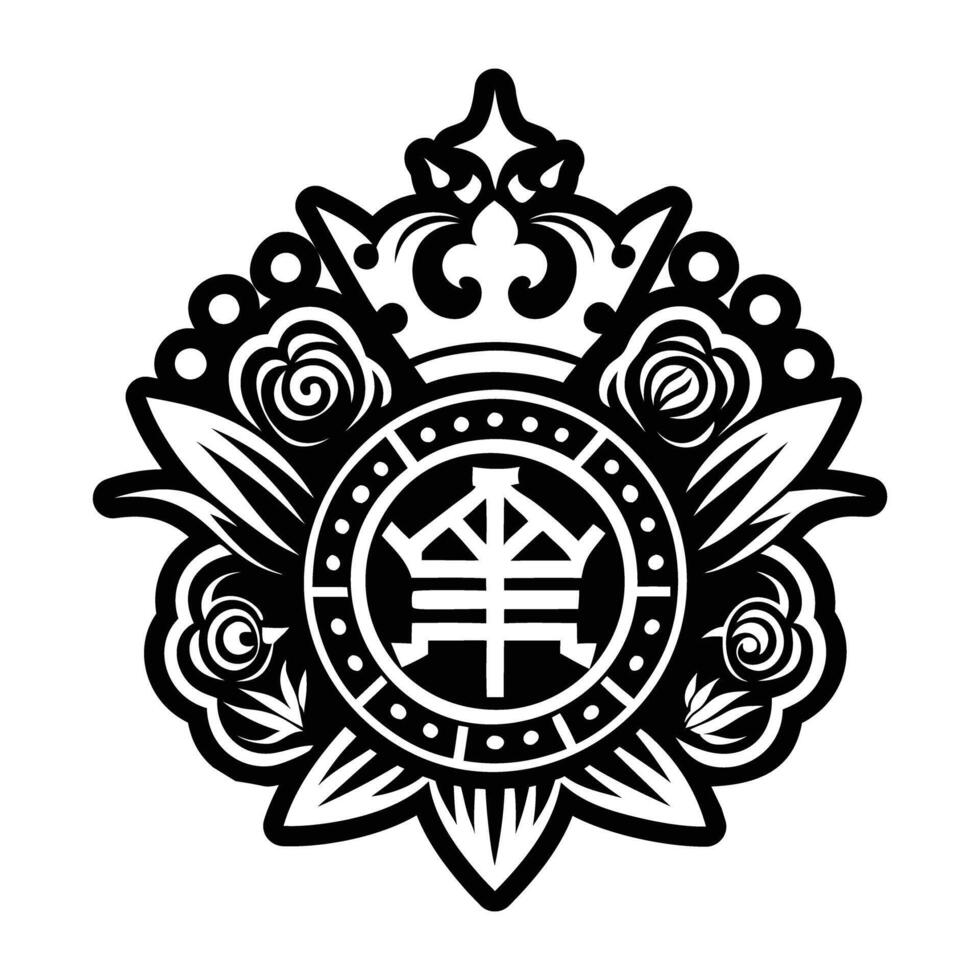 Royal symbol icon in glyph style vector