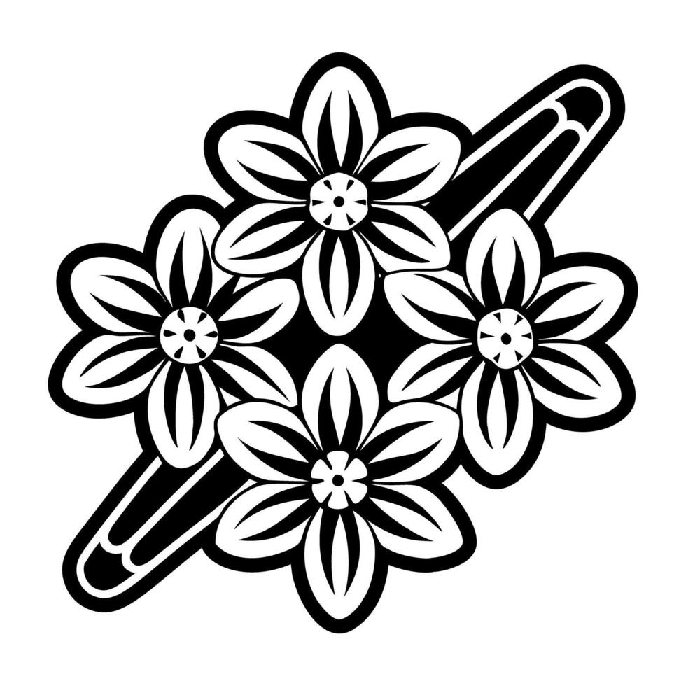 A filled style icon of safety pins vector