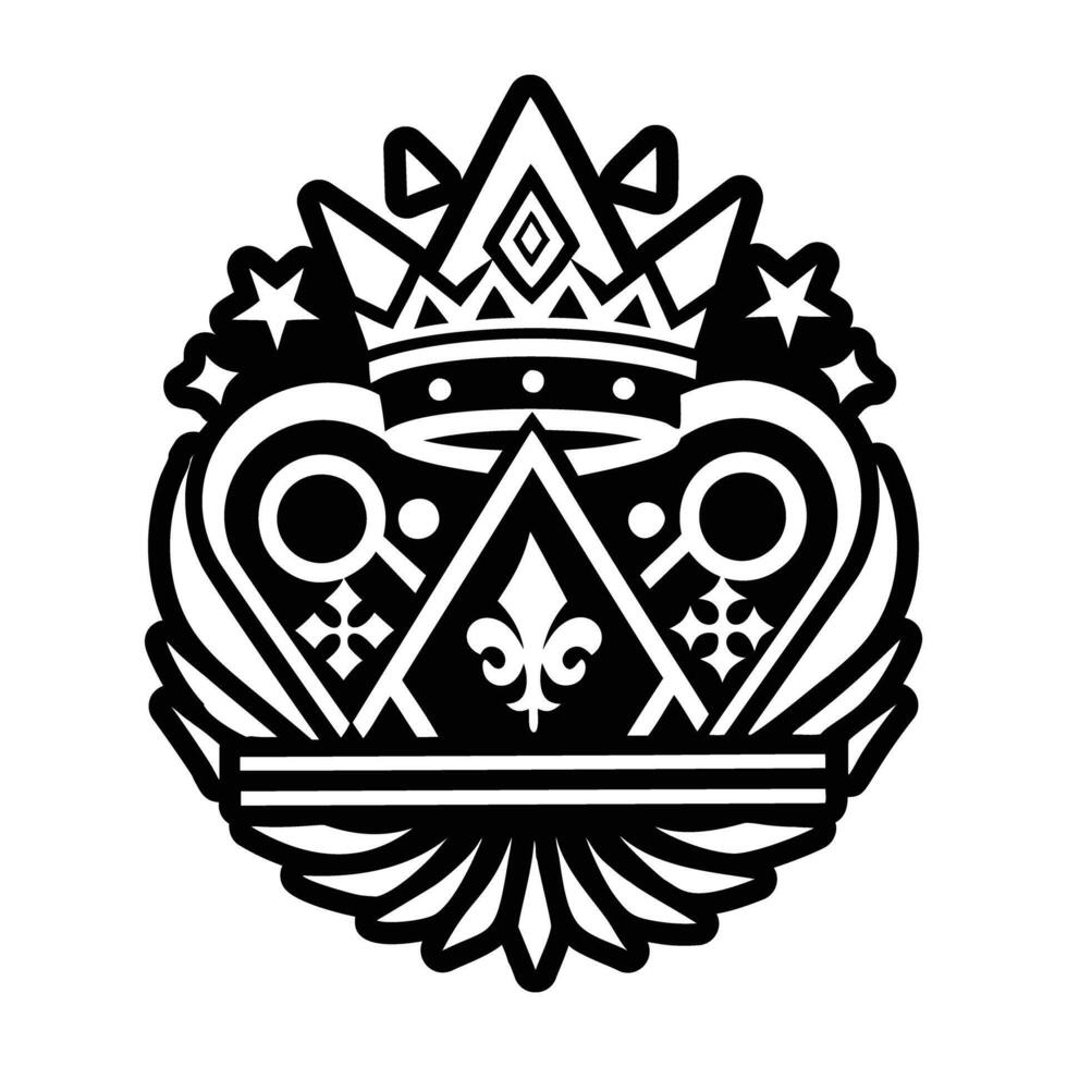 A glyph style icon of coronation symbol vector