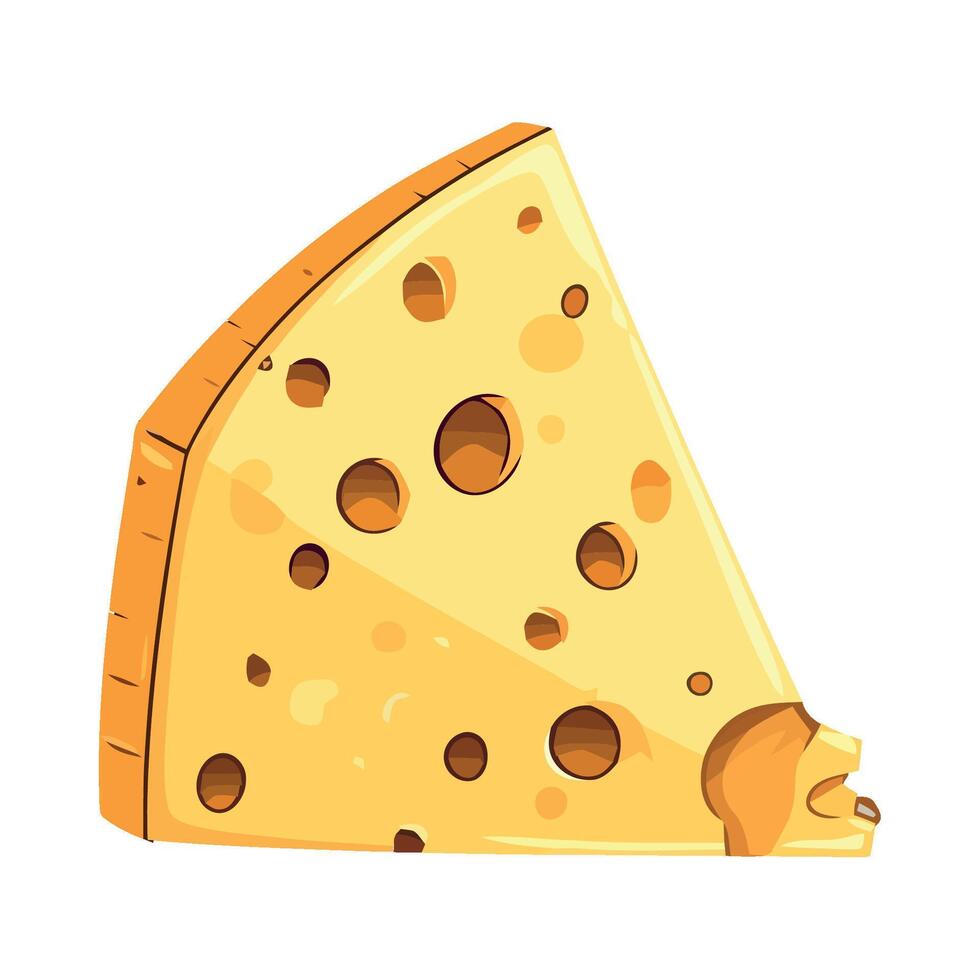 Freshly baked gourmet slice mozzarella icon isolated vector