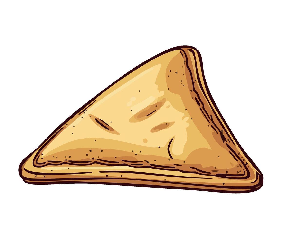 rough puff pastry, delicious refreshment icon isolated vector