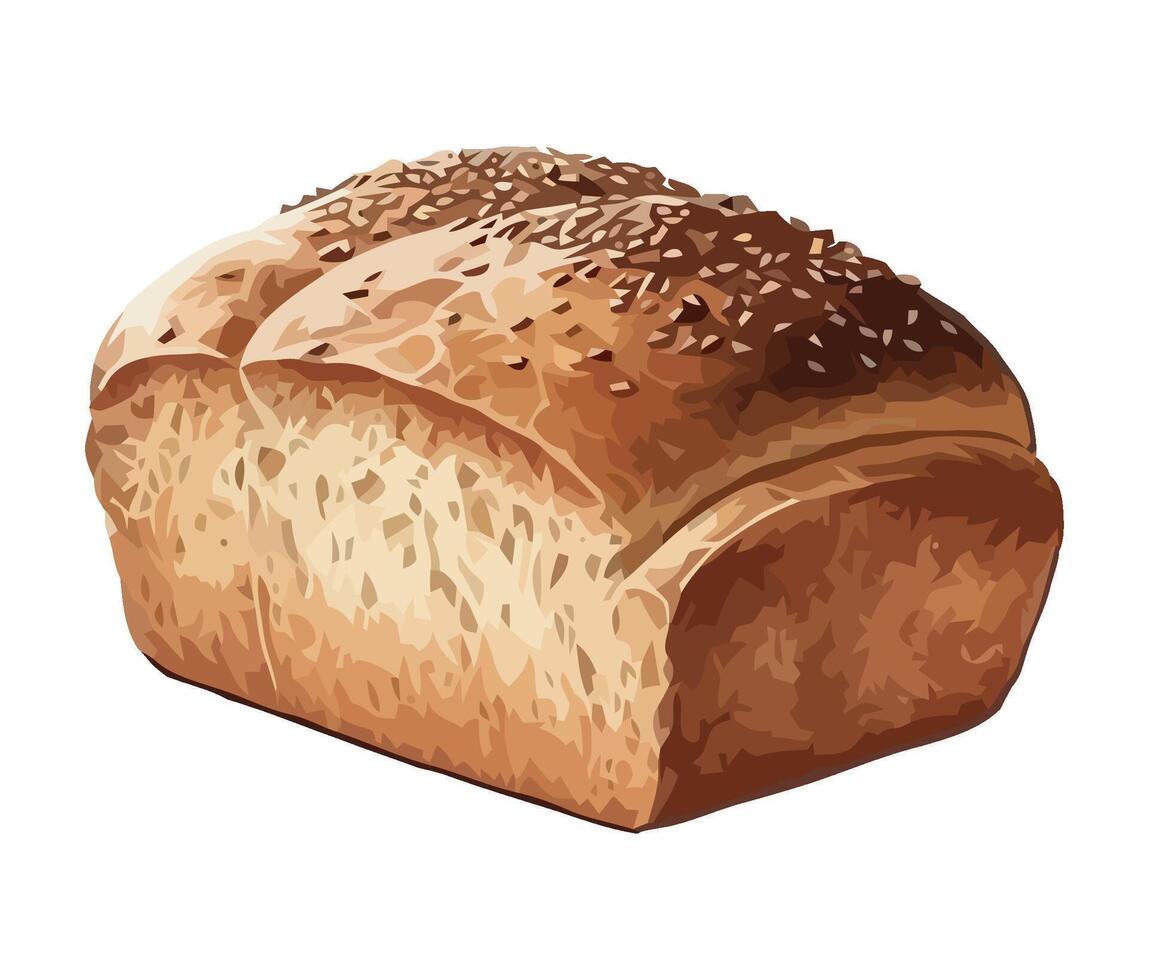 Freshly baked bread, a flat icon isolated vector