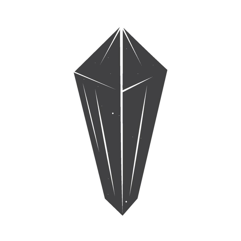 esoteric crystal icon isolated vector