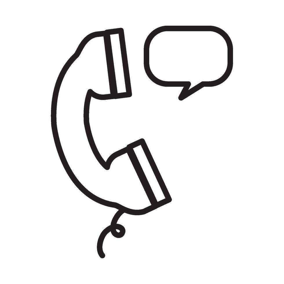 customer support telephone icon isolated vector