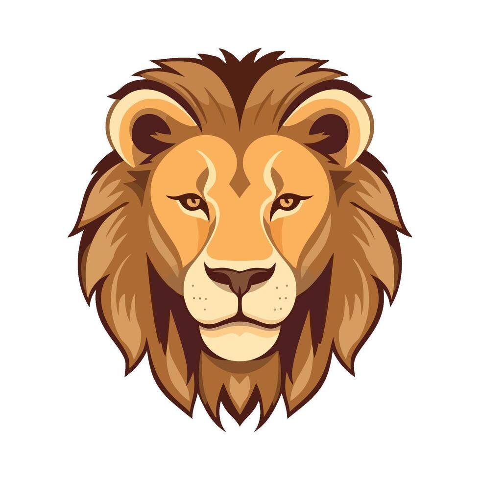 Roaring lion, symbol of strength and aggression icon isolated vector