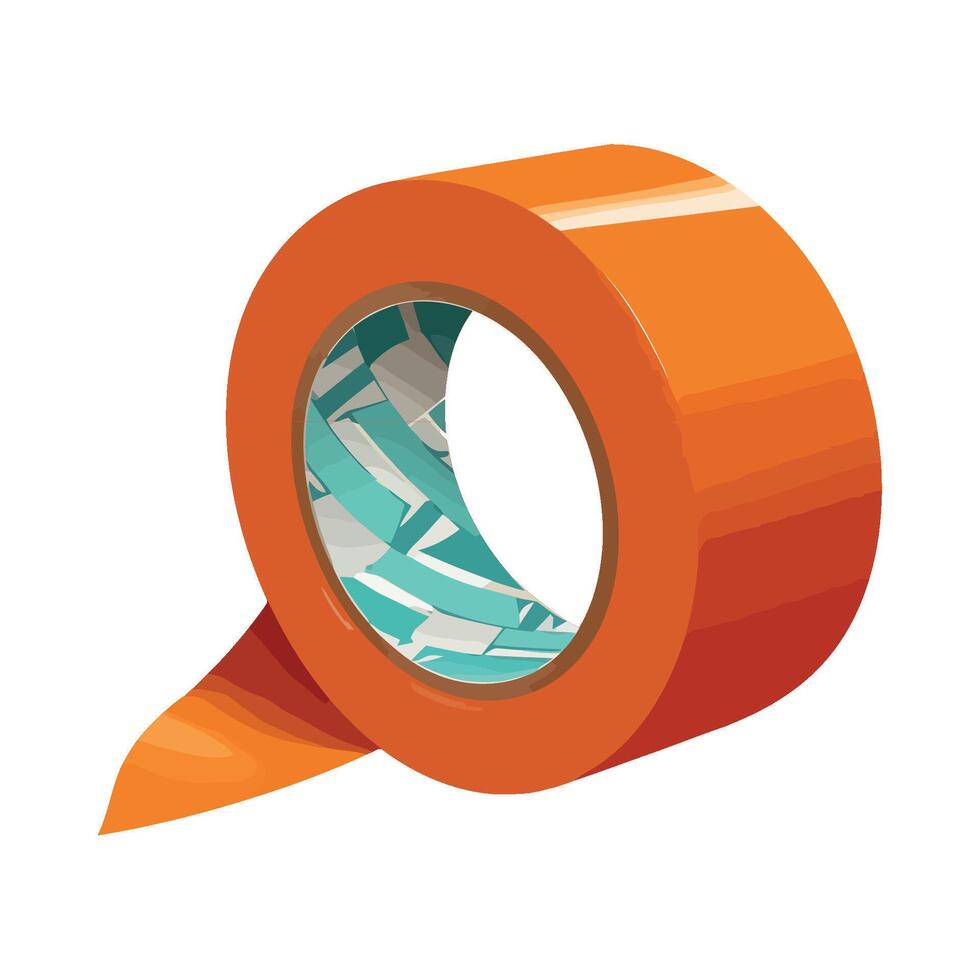 adhesive tape on white backdrop vector