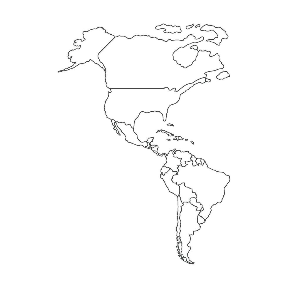 america map geographical vector