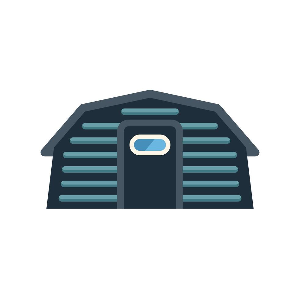 Modern barn house building facade icon vector